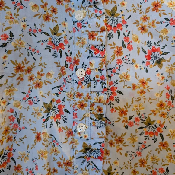 J. Crew Meechantile Women's Floral Button Down Shirt - Multicolor Size X Small - Picture 5 of 6
